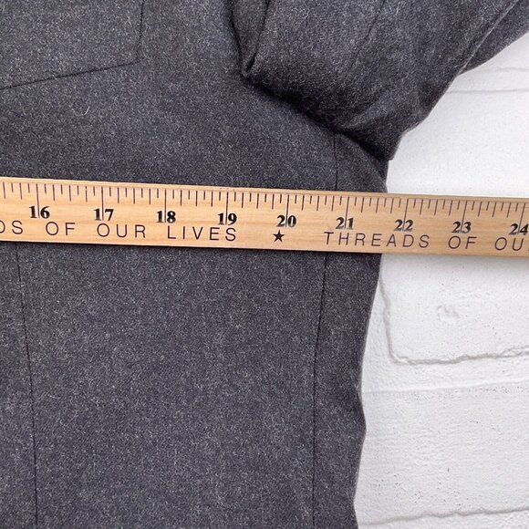 Duca Di Mantova Suit Men 42R 34Wx30L Black Classic Flannel Wool Molteni Gabriele - Picture 8 of 16